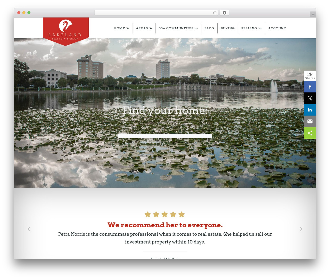 Catalyst WordPress real estate - lakelandfloridaliving.com