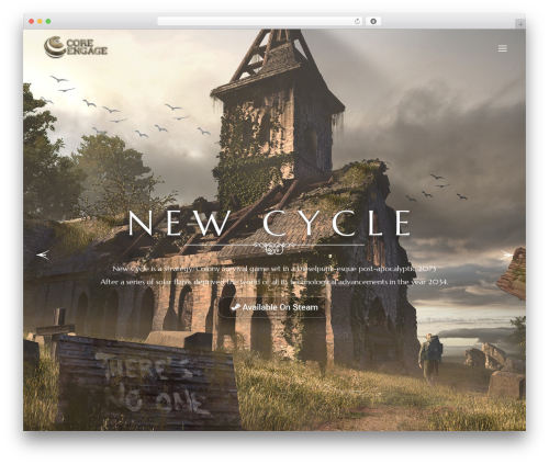Eldritch WordPress gaming theme - newcyclegame.com
