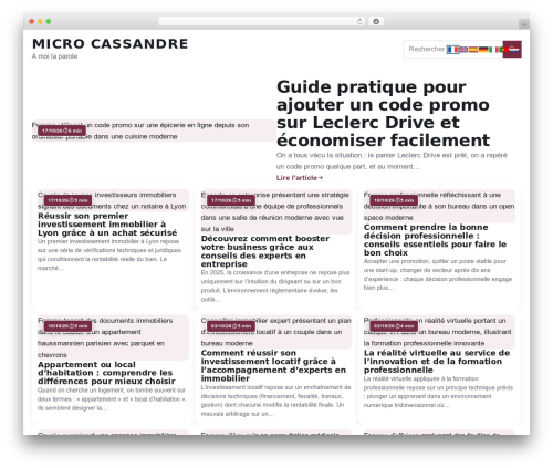 Esteem WordPress theme - microcassandre.org