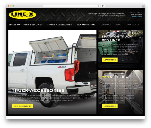 LineX WordPress Theme premium WordPress theme - linextruck.ca
