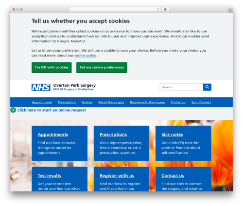 Nhsukblocks WordPress plugin - overtonparksurgery.com
