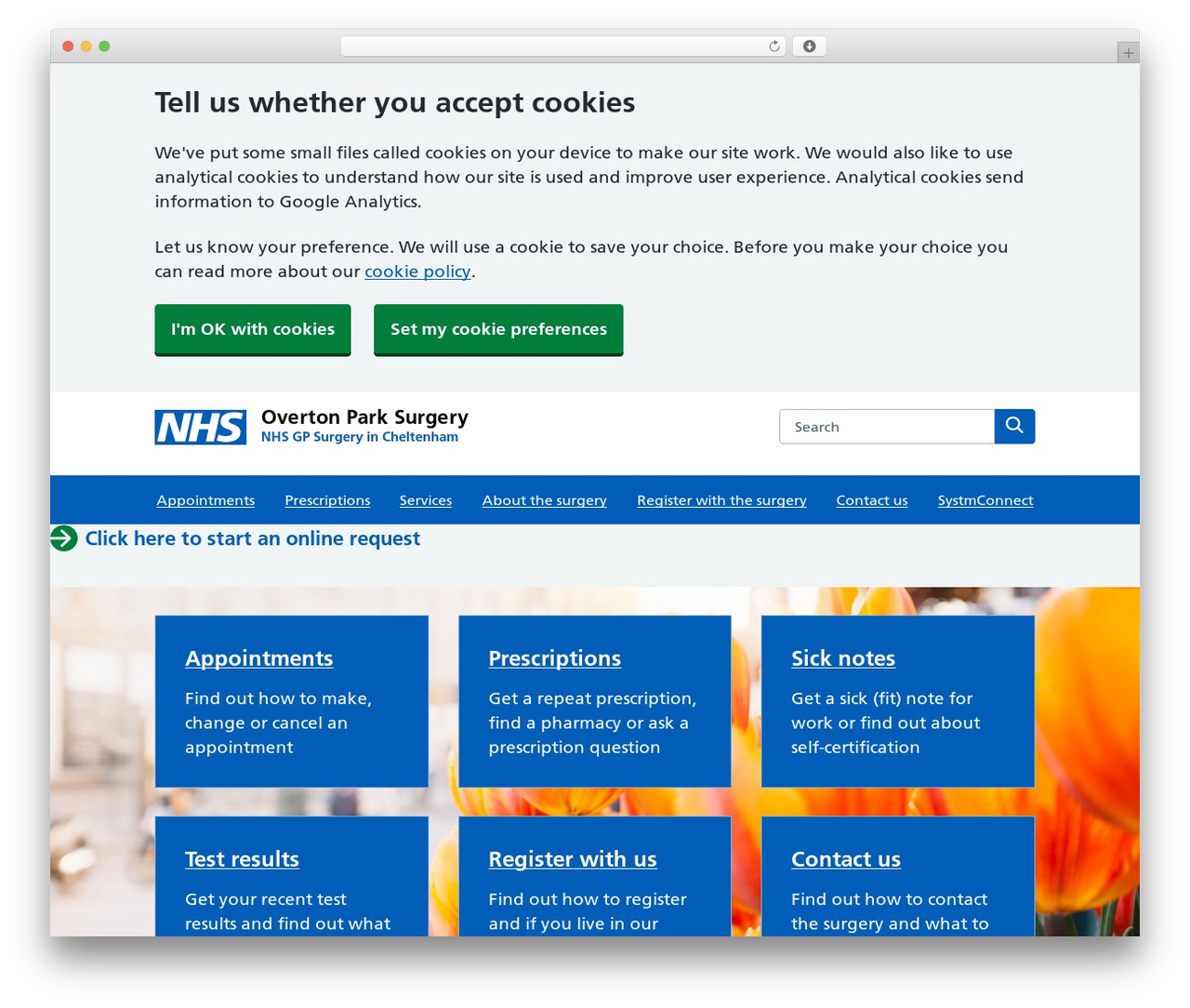 NHS Digital Frontend Theme WordPress theme - overtonparksurgery.com