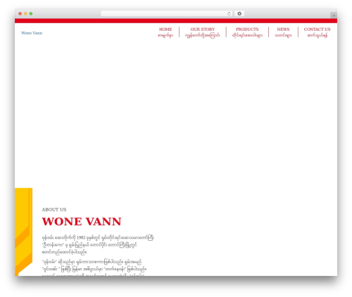Source Code WordPress page theme - wonevann.com