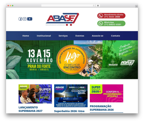 WordPress theme ABASE - abase-ba.org.br