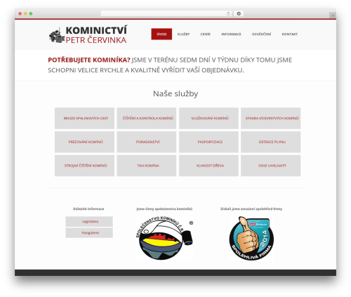 WordPress theme BUILDER THEME - kominictvicervinka.cz
