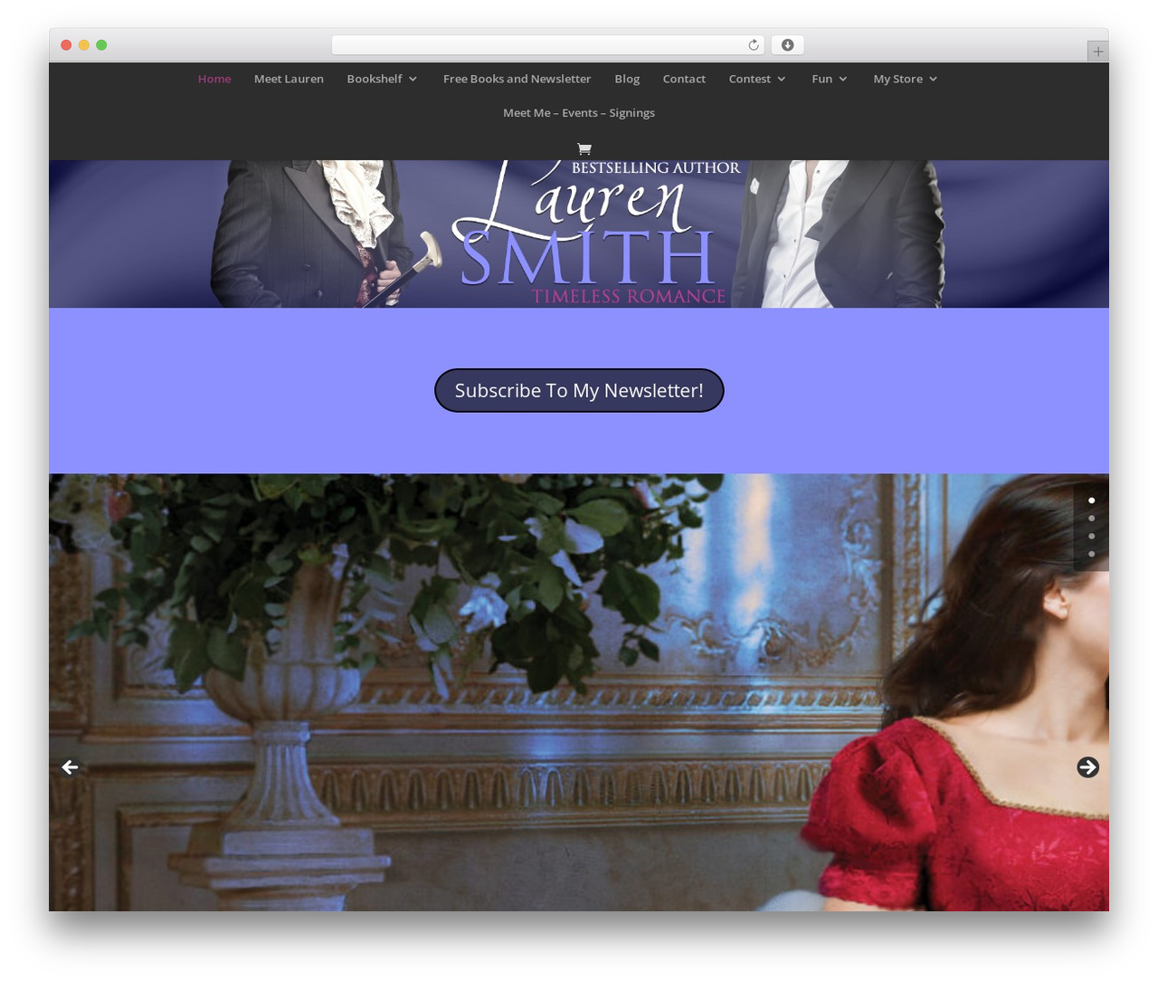 WordPress theme Divi - laurensmithbooks.com