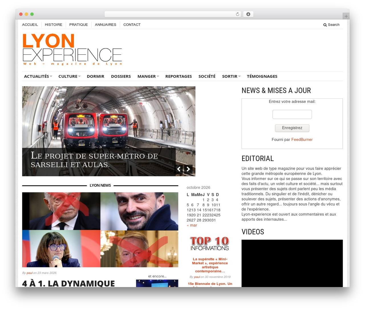 WordPress theme sharp - lyon-experience.com