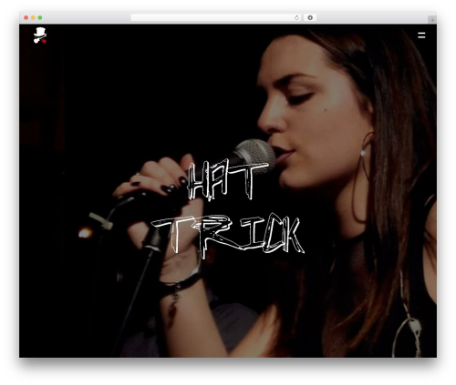 WordPress theme Snakepit - hattrickrockband.com