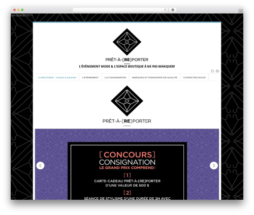 WP theme InterStellar - levenementmode.com