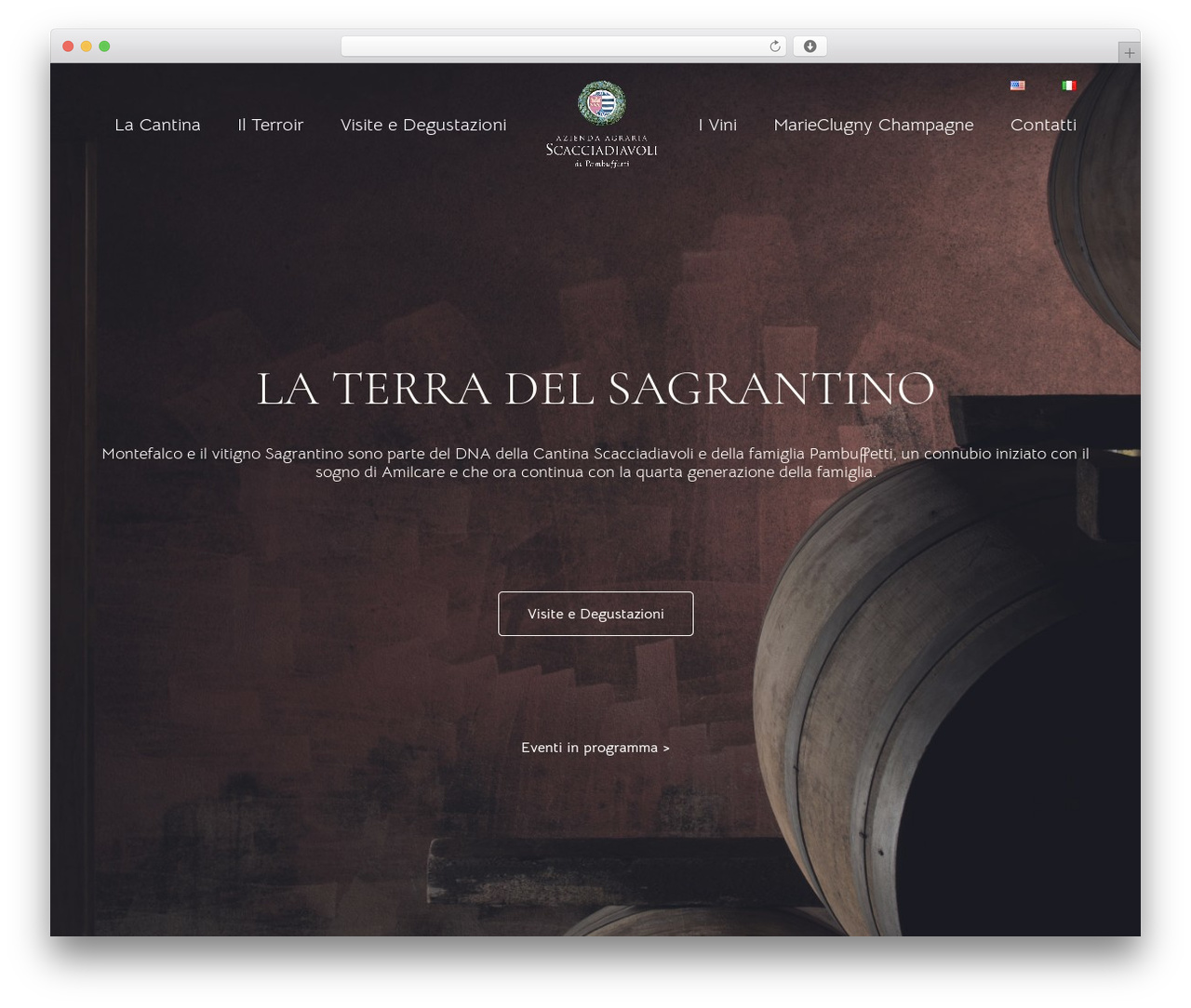 Zephyr WordPress theme - cantinascacciadiavoli.it
