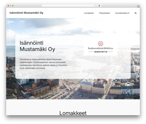 Avada theme WordPress - ismustamaki.fi