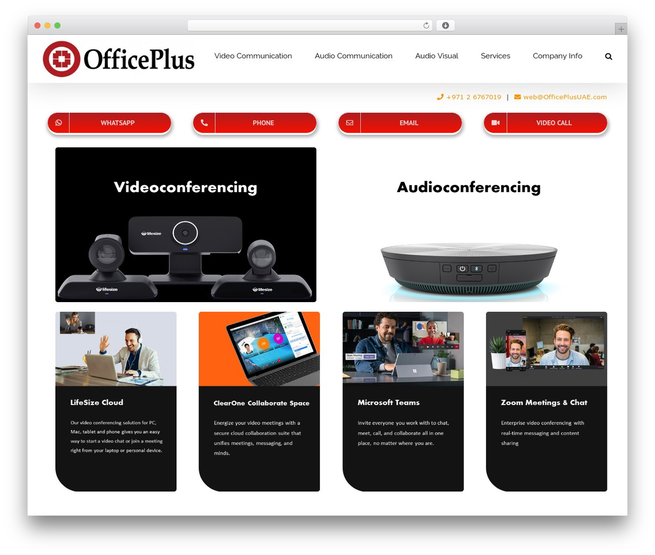 Avada WordPress theme - officeplusuae.com
