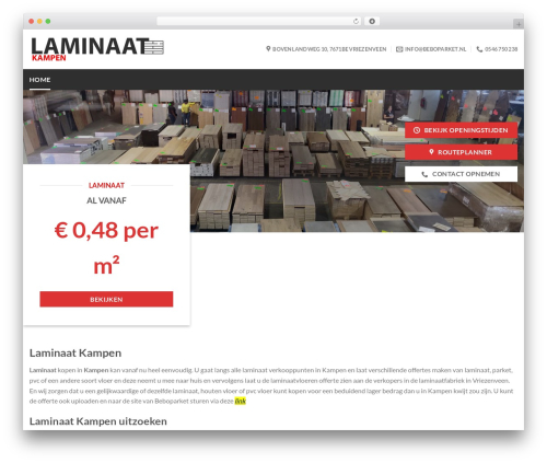 BEBO theme WordPress - laminaatkampen.com