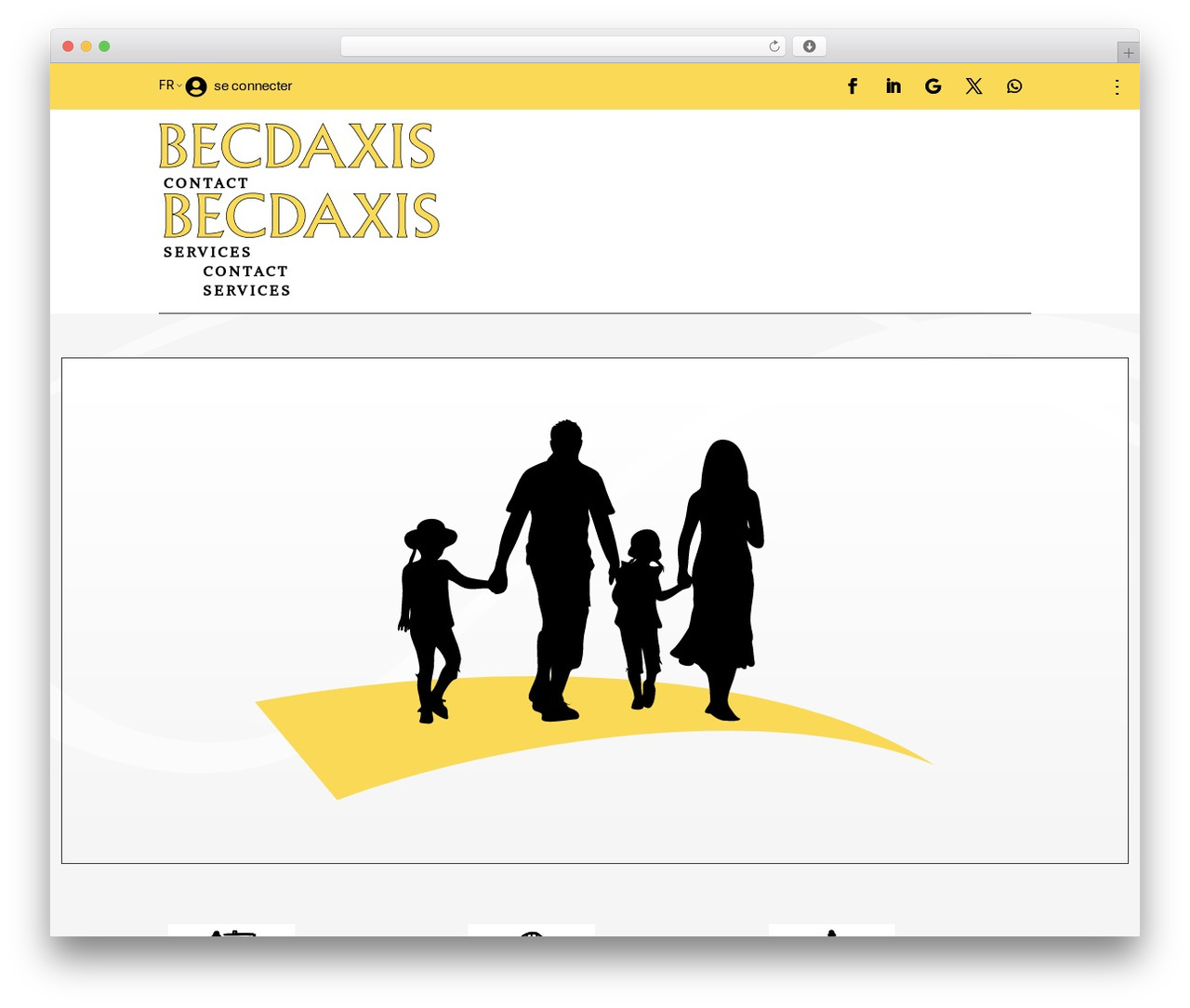 BECDAXIS SERVICES WordPress theme design - becdaxis.ch