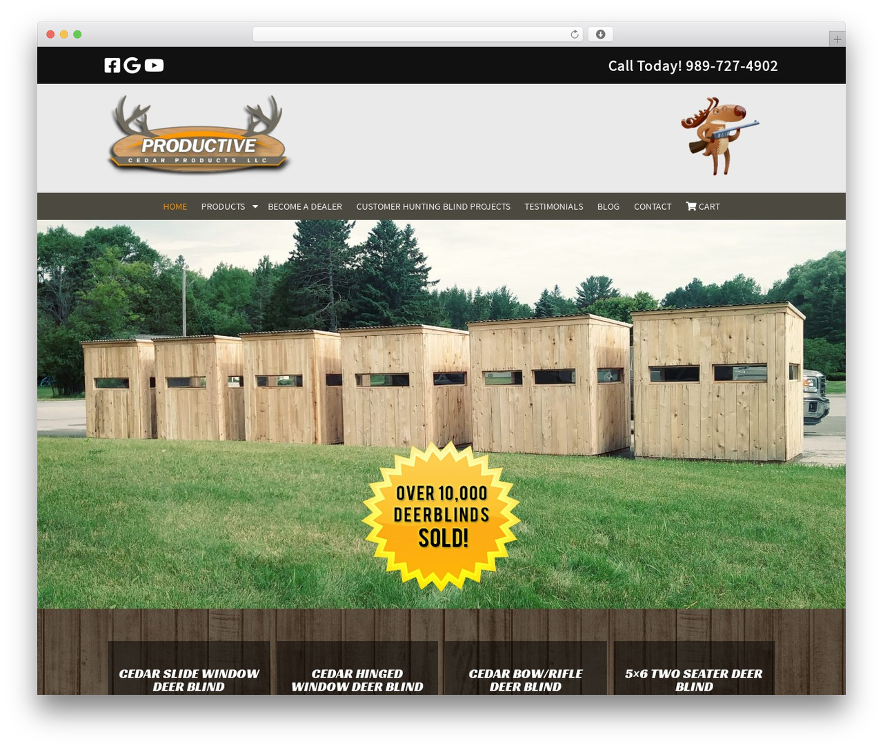 Blueprint Theme WordPress theme - huntingdeerblinds.com