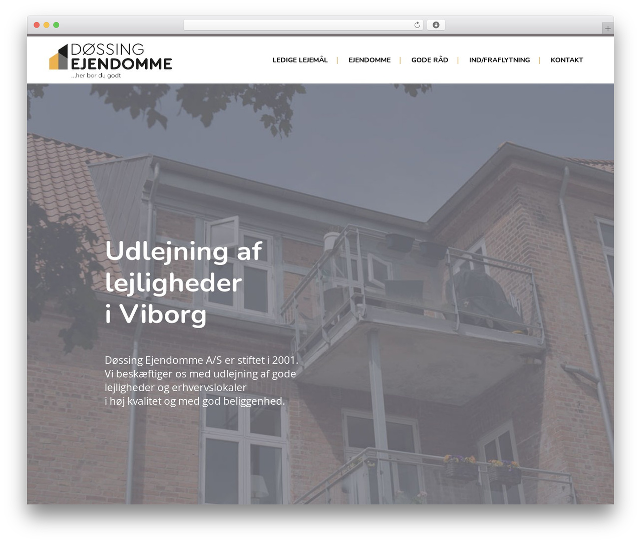 Bridge WordPress theme - dossingejd.dk