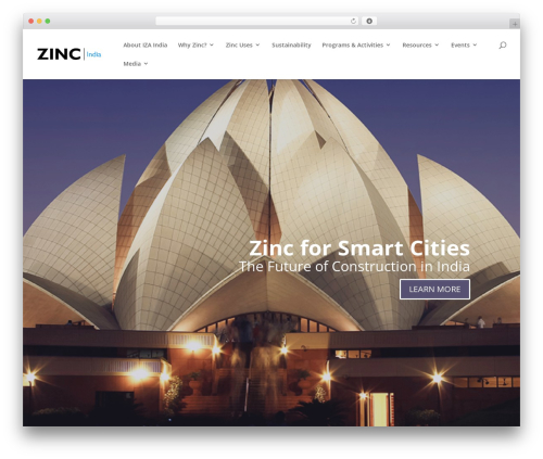 Divi theme WordPress - zinc.org.in
