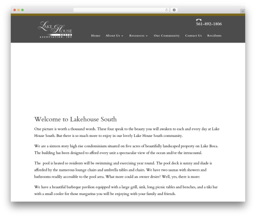 Divi WordPress theme - lakehousesouth.com