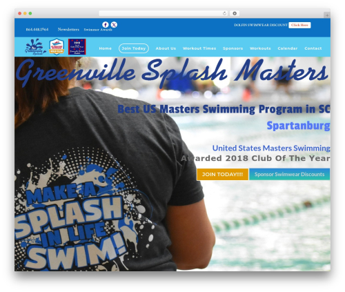 Divi WordPress theme - greenvillesplash.com