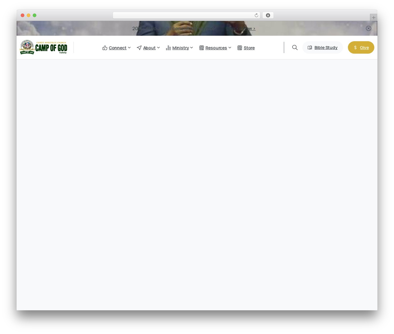 Essentials WordPress website theme - campofgod.org