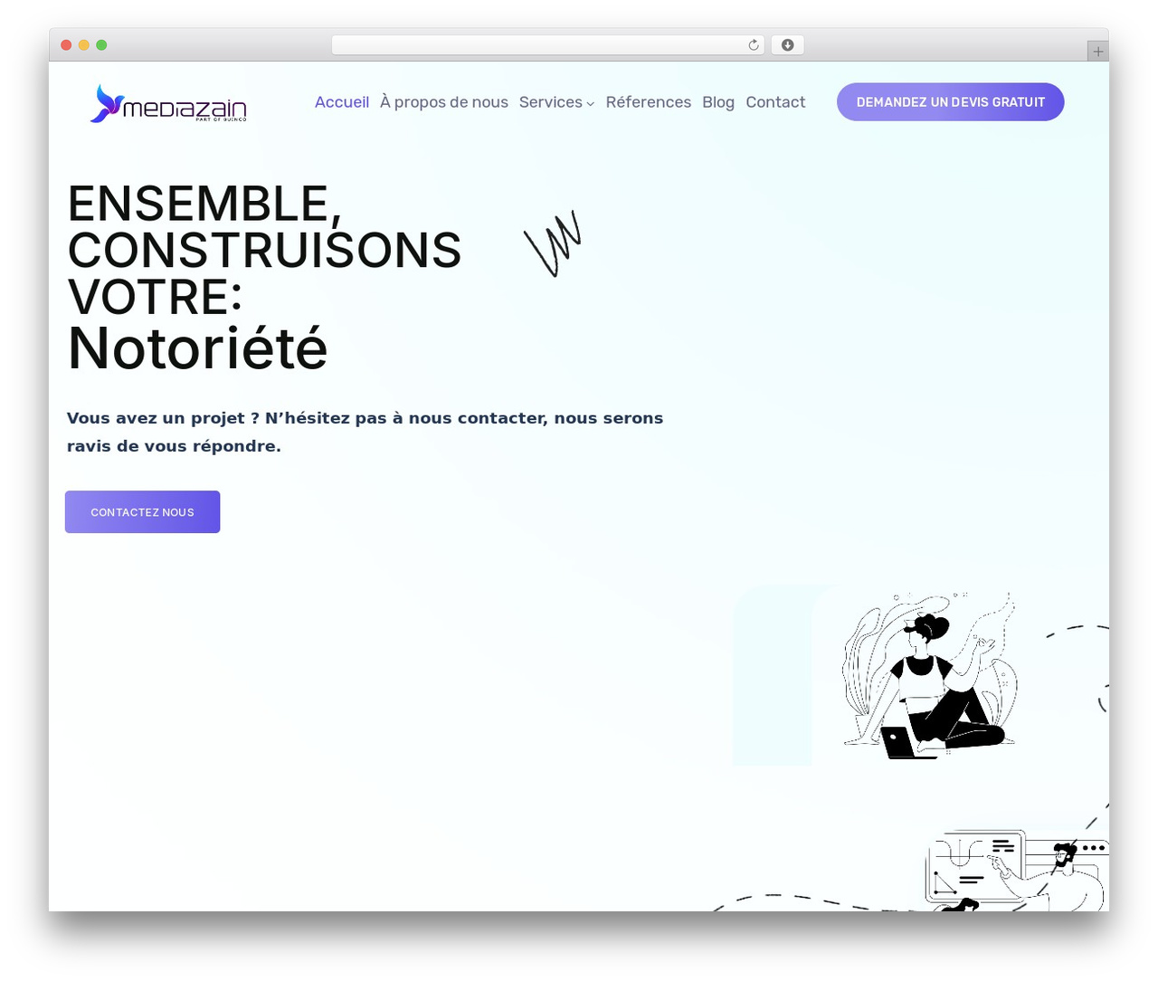 Ewebot - Child top WordPress theme - mediazain.com