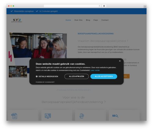 Gama premium WordPress theme - beroepsaansprakelijkheidsverzekeringen.com