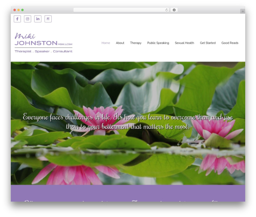 Genesis WordPress theme design - mikijohnstontherapy.com