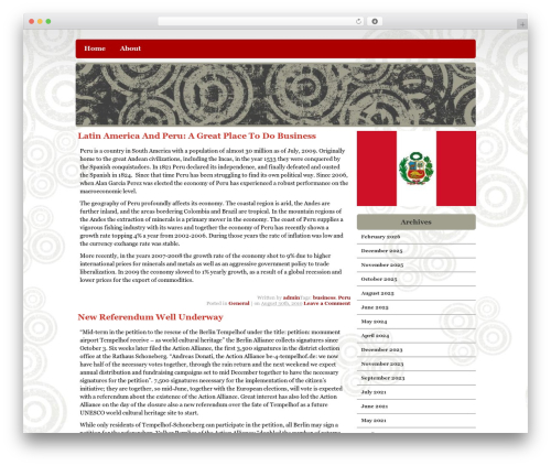 Greatness WordPress website theme - latinmarketperu.com