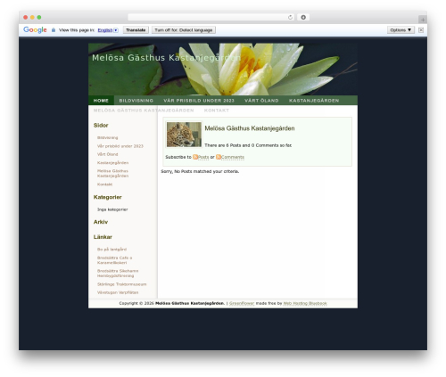 GreenFlower WordPress theme - kastanjegarden.nu