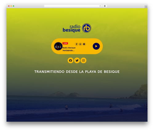 Erplayer WordPress plugin - radiobesique.com