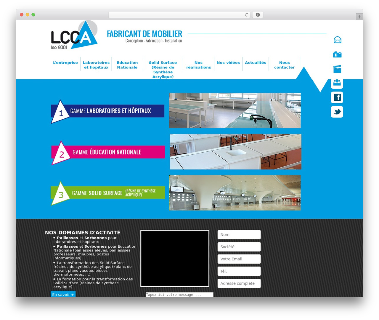 LCCA Responsive WordPress theme - lcca.fr