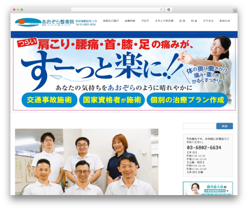 Lightning WordPress theme - aozoraseikotsuin.com