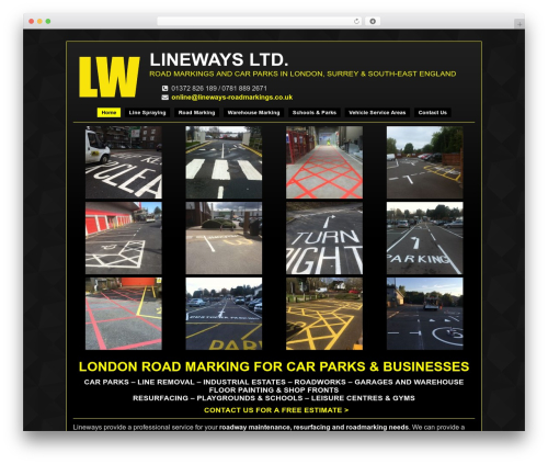 Lineways Roadmarkings theme WordPress - lineways-roadmarkings.co.uk