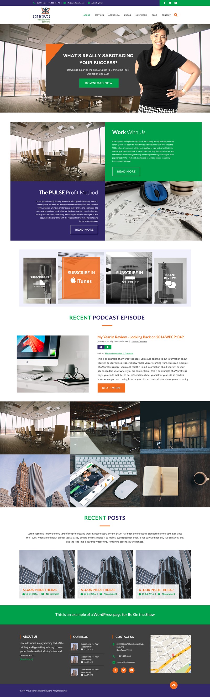 Lisadanderson Theme WordPress theme