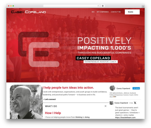 MANN WordPress theme - caseycopeland.com