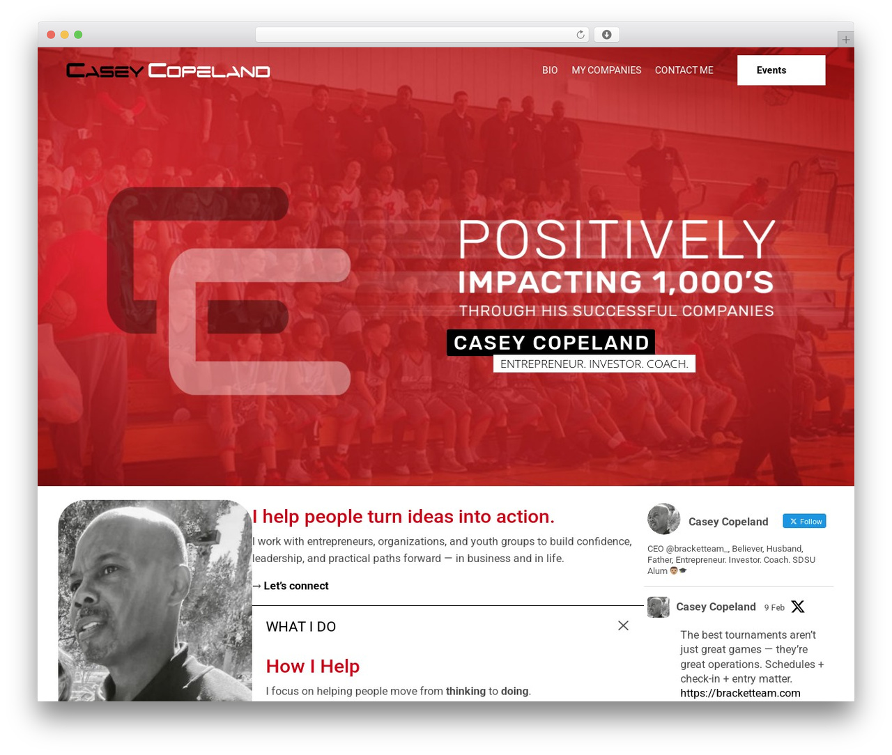 Mann WordPress theme - caseycopeland.com