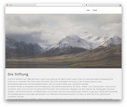 Massive Dynamic WordPress blog theme - peterhansfreystiftung.ch