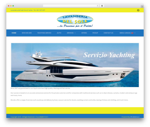 Mega Project WordPress theme - lavanderiadelsole.it