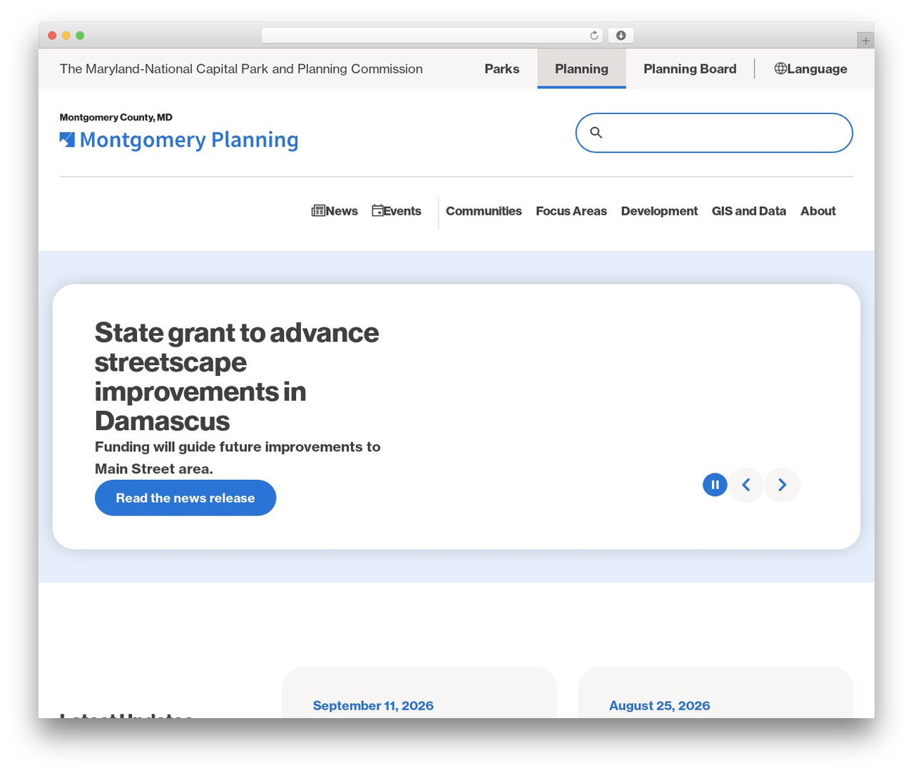 MNCPPC Planning company WordPress theme - montgomeryplanning.org MNCPPC Planning company WordPress theme - montgomeryplanning.org
