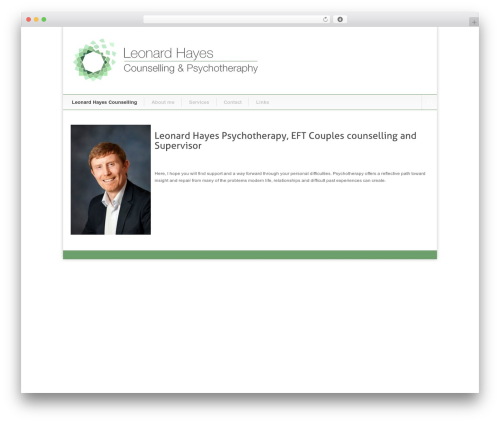 Modernize WordPress theme - leonardhayescounselling.ie