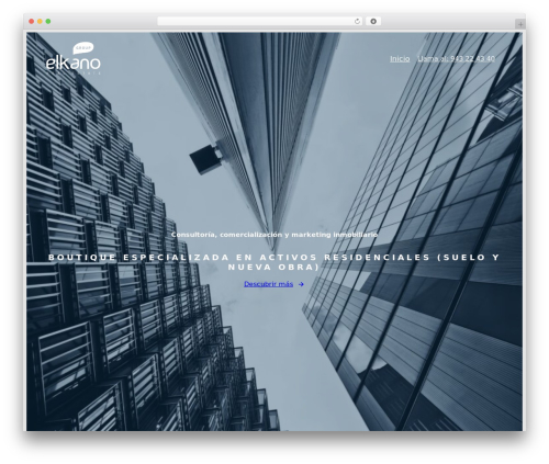 Ona WordPress page theme - marketinginmobiliario.com