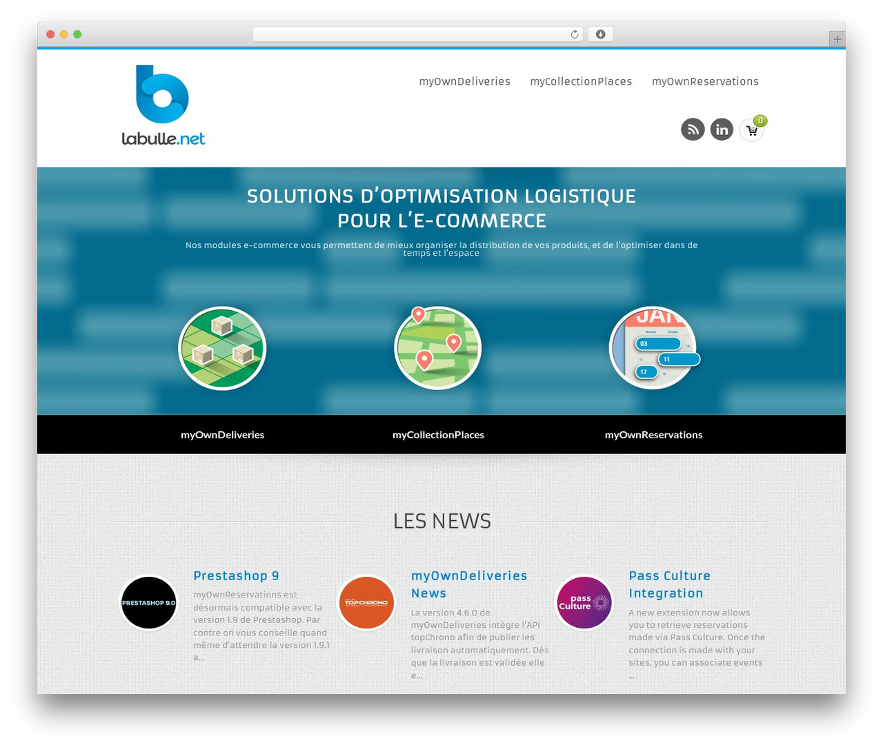 PixelPress WordPress theme design - labulle.fr