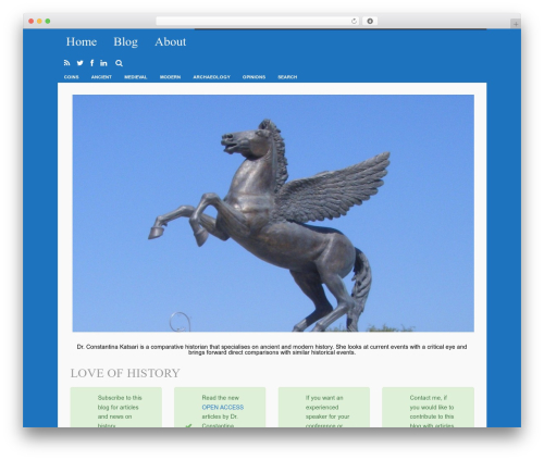 Reader WP theme - loveofhistory.com