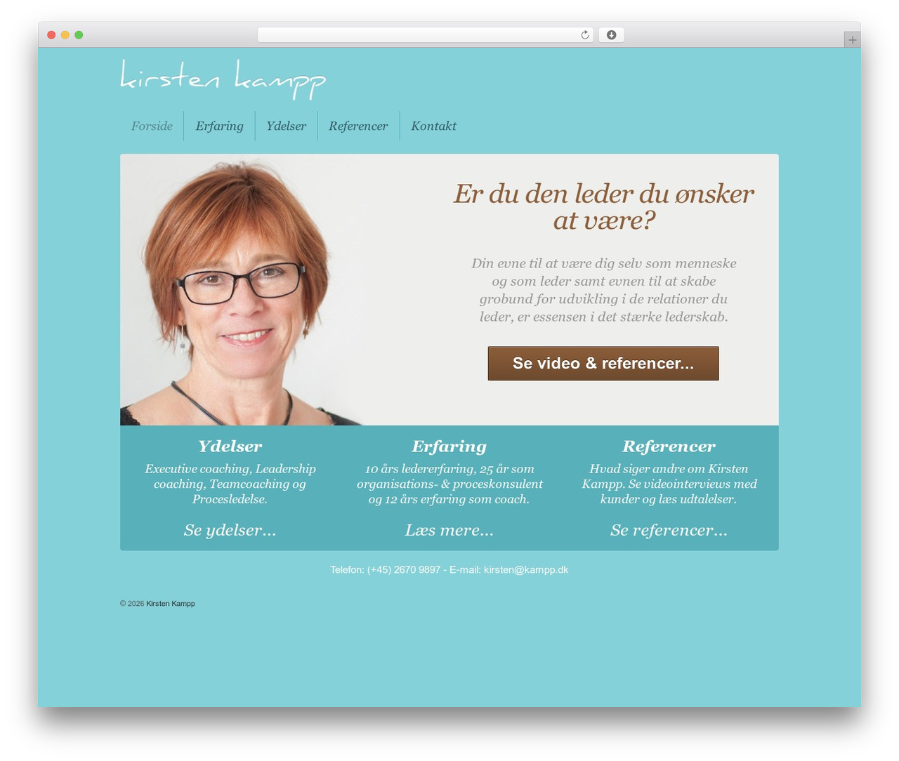 Responsive free WordPress theme - kirstenkampp.dk
