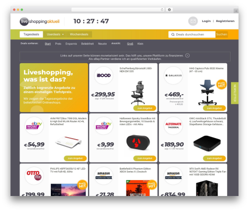Starkers WordPress ecommerce theme - liveshopping-aktuell.de