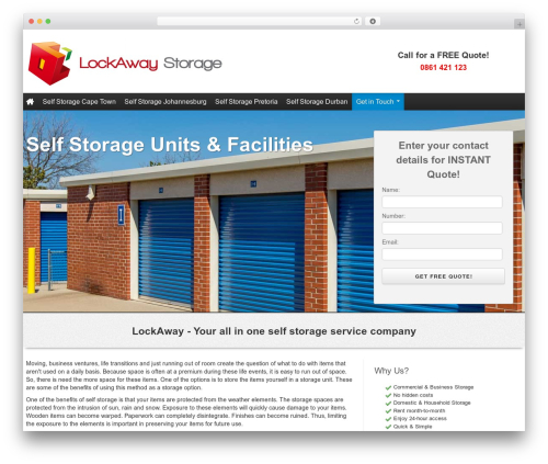 Theme WordPress SimpleLeads - lockaway.co.za