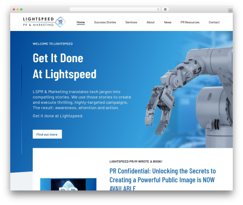 Tesselate theme WordPress - lightspeedpr.com