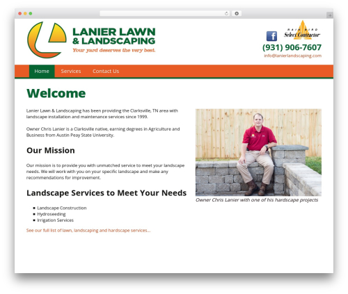Theme WordPress LANIER - lanierlawnandlandscaping.com
