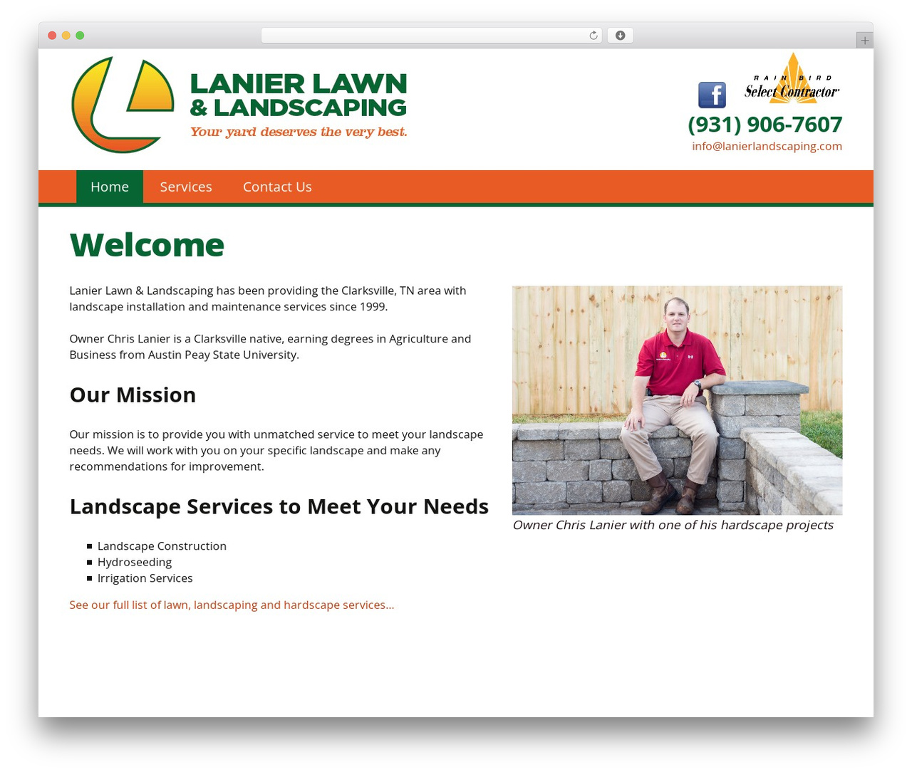 Theme WordPress LANIER - lanierlawnandlandscaping.com