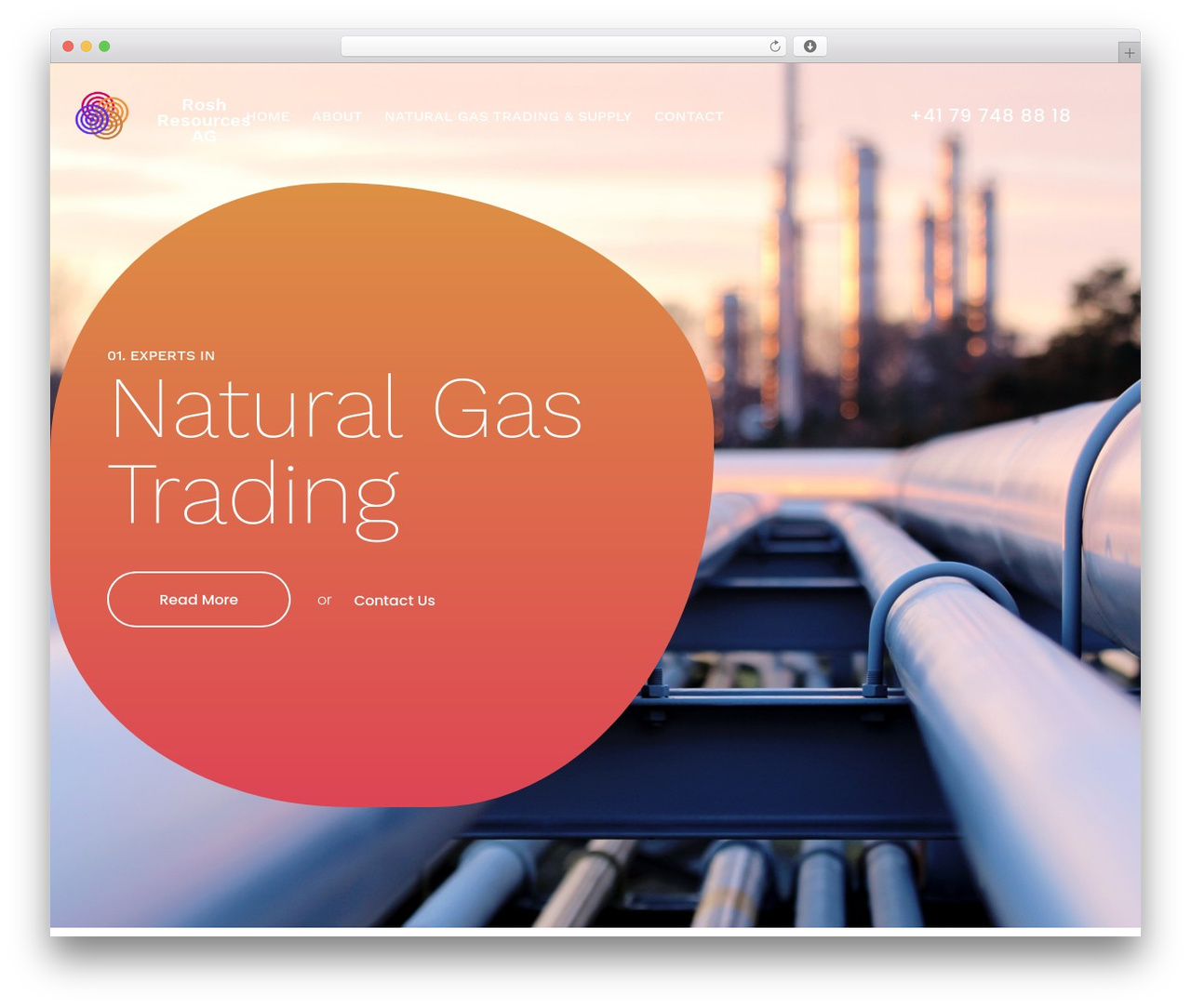 Theme WordPress Oktan - rosh-resources.ch